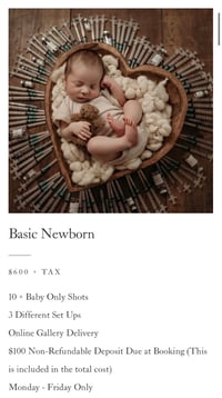 Basic Newborn Deposit 