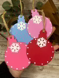Image 1 of Bauble with snowflake