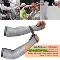 Image 7 of Heat & Cut Resistant Safety Arm Sleeve - Level 5 HPPA Cut Resistant