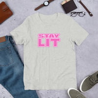 Image 4 of STAY LIT COTTON CANDY Short-Sleeve Unisex T-Shirt