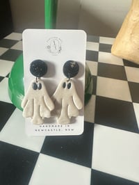 Image 2 of CUTE GHOST DANGLES | POLYMER CLAY EARRINGS