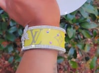 Yellow Cuff bracelet 