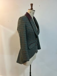 Image 9 of Leather shawl collar Agnes jacket