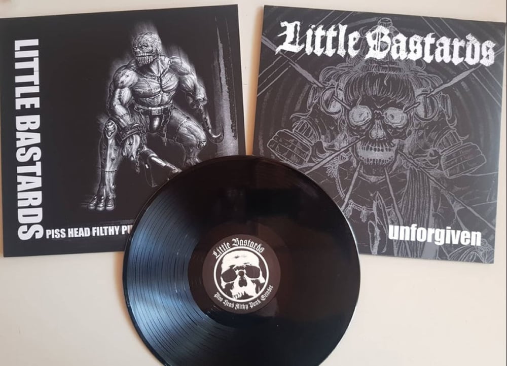 Image of Little Bastards - "Piss Head/Unforgiven" LP (German Import)