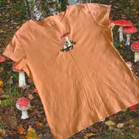 Image 3 of Realistic Amanita Mushroom Embroidered T-Shirt | Ready to Wear