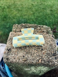 Image 4 of Gingham Claw Clips 