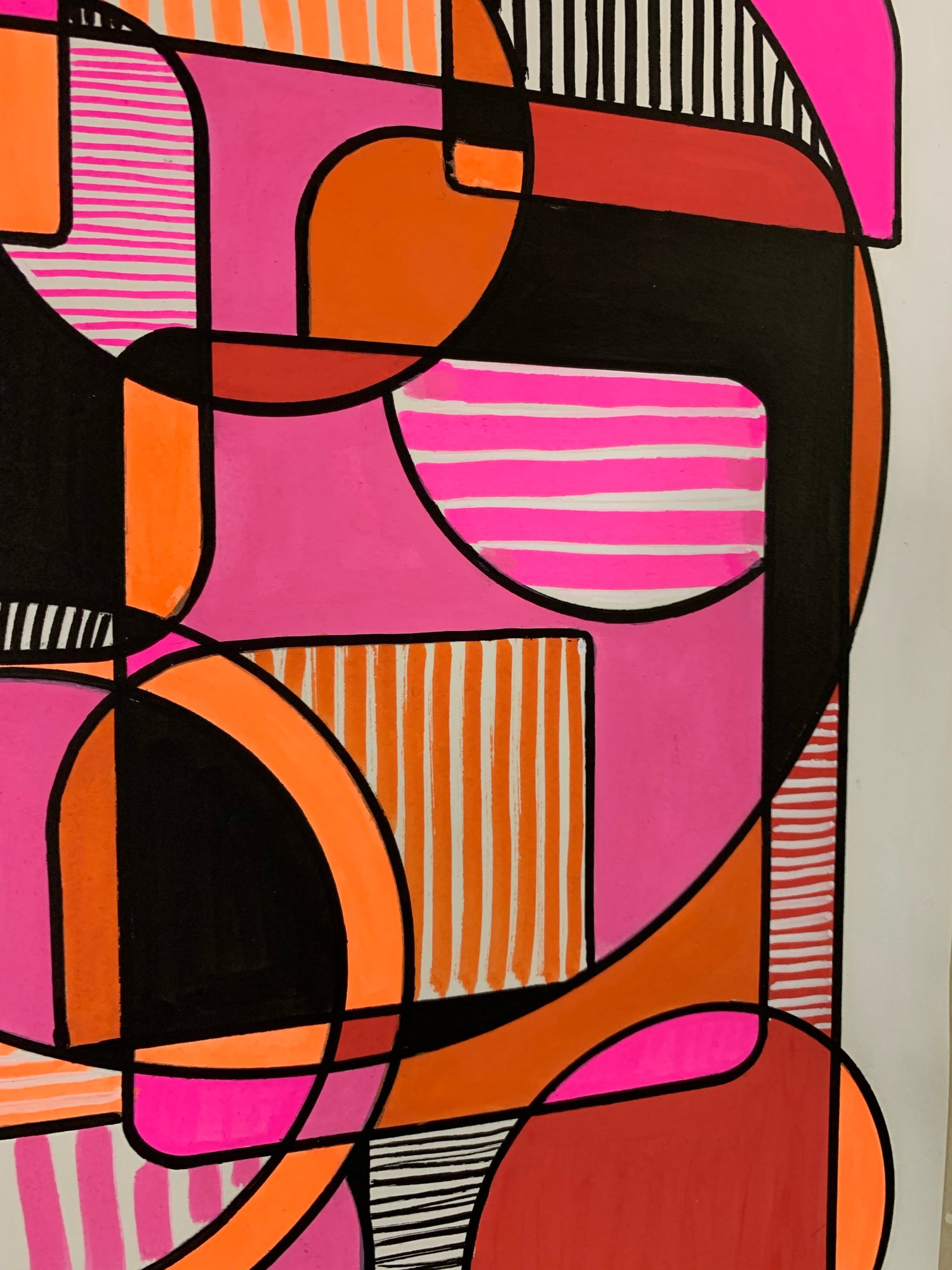 Image of 'Dusk' A3 Acrylic Painting on Cotton Paper