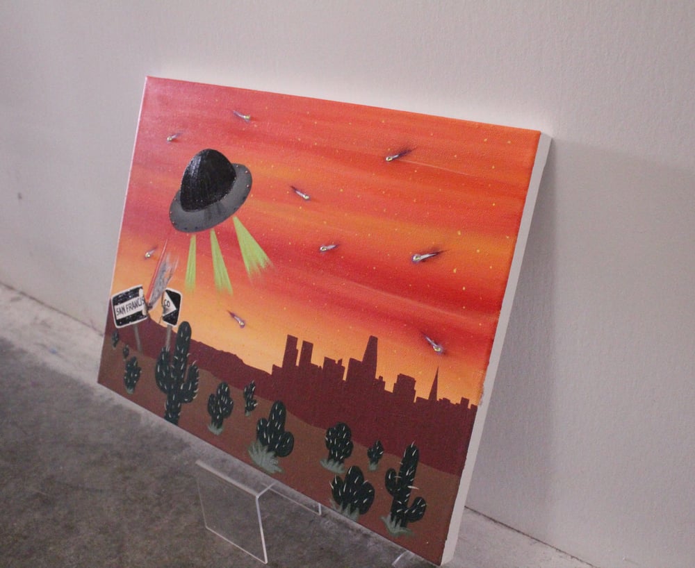 Image of UFO x San Francisco 12x16 Original Canvas 1/1