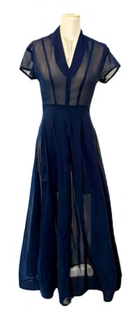 Image 1 of Lady Godiva Dress – Navy Edition“Midnight drama, maximum legend.”