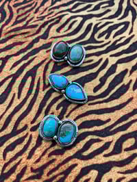 Image 4 of Sterlingsilber Ringe mit 2 Türkisen 