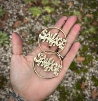 Image 3 of “Savage” hoops 