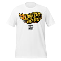 Image 1 of LOVE DC GOGO "HOT WHEELS" White Unisex Tee