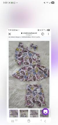 Image 2 of Customer  bike shorts and top size 6T 