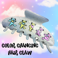 Image 1 of Color Changing Dancing Bear Hair Claw 2