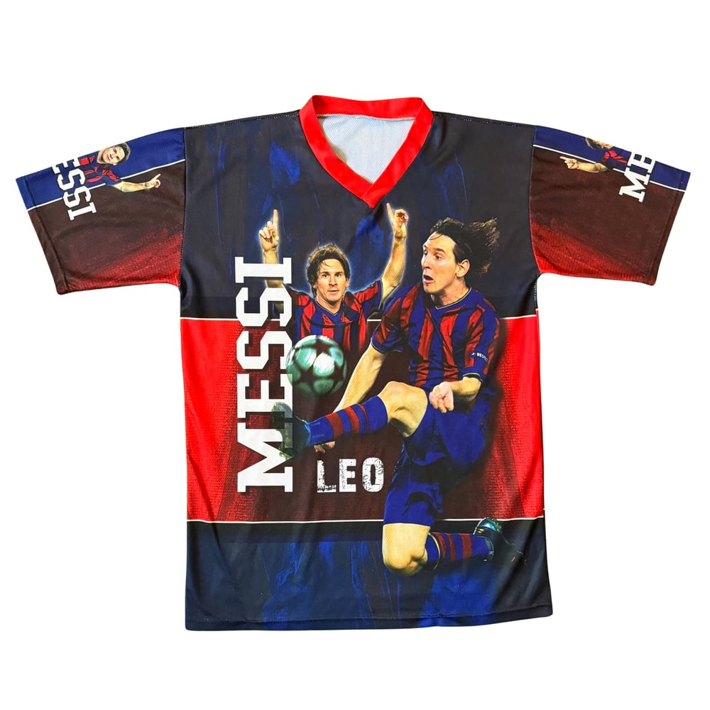 Image of Classic Messi Bootleg Football Fan Shirt 