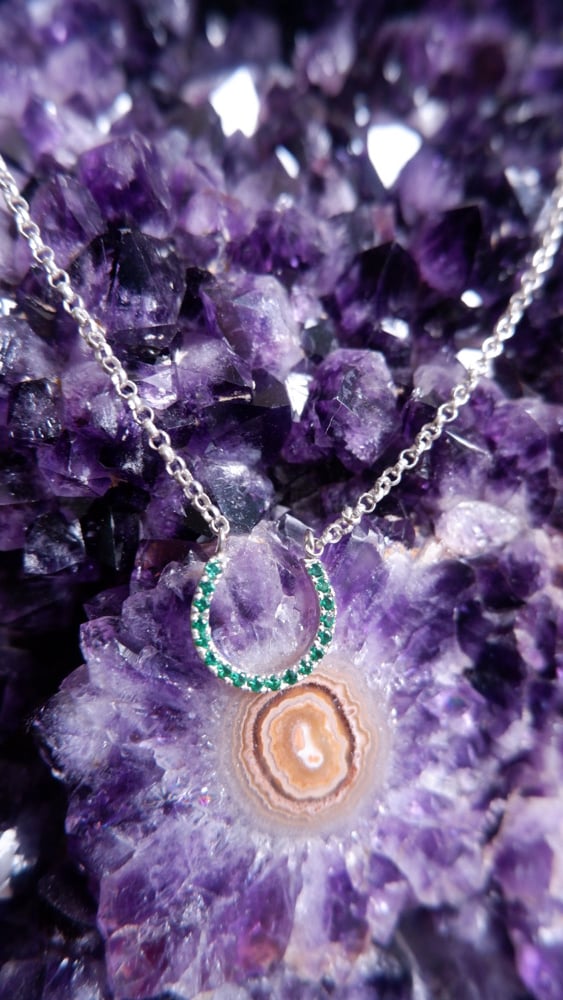 Image of Lucky Horse Shoe Necklace 