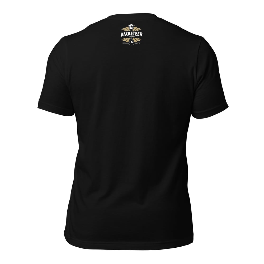 Racketeer Radio KFQX Golden Emblem Unisex t-shirt