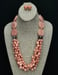 Image of Rose & Gray Chic Necklace Set 