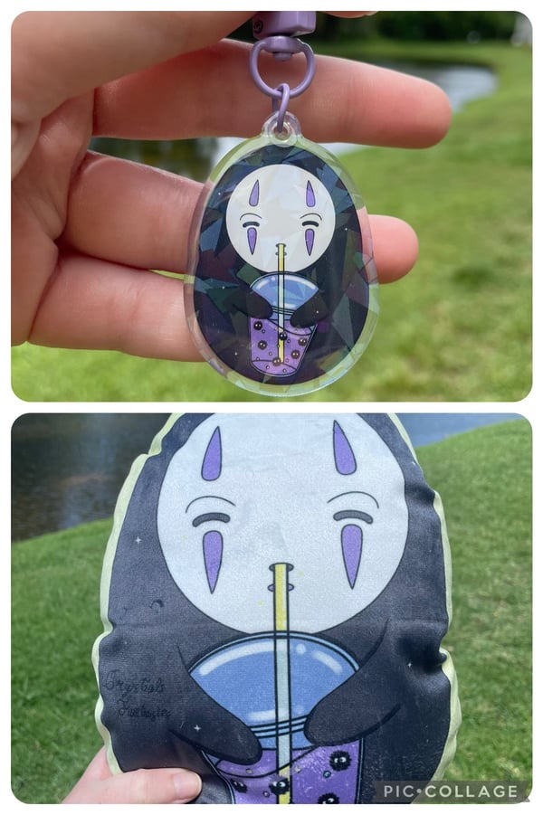 Image of Spirit Plush Pillow & Acrylic Keychain