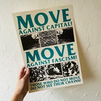 MOVE AGAINST FASCISM! A3 RISO PRINT