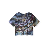 Image 1 of M Crop Tee in Deep Agate Ice Dye