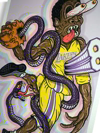 Image 3 of KOBE BRYANT “black mamba” Creature Feature 11x17inch Print