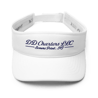 Image 1 of DD Charters Script Visor White