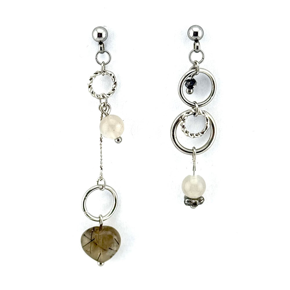 Image of Ghost Heart Earrings