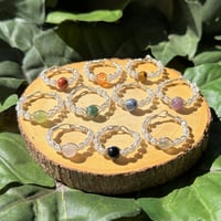 Image 1 of Braided Crystal Rings 