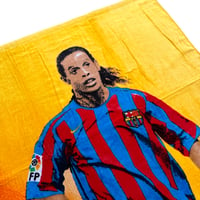 Image 4 of Dead Stock Ronaldinho Barca Beach Towel 