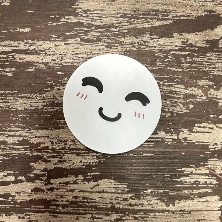 Image of Smiley Face Sticker (transparent)