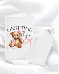 Image 3 of baby’s passport cover/tag set