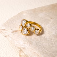 Image 2 of Crystal Heart Ring