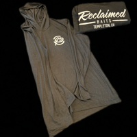 RB Shirts Long Sleeve with hood in Charcoal.  