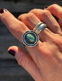 Image 3 of Turquoise Orbit Ring or Pendant #2