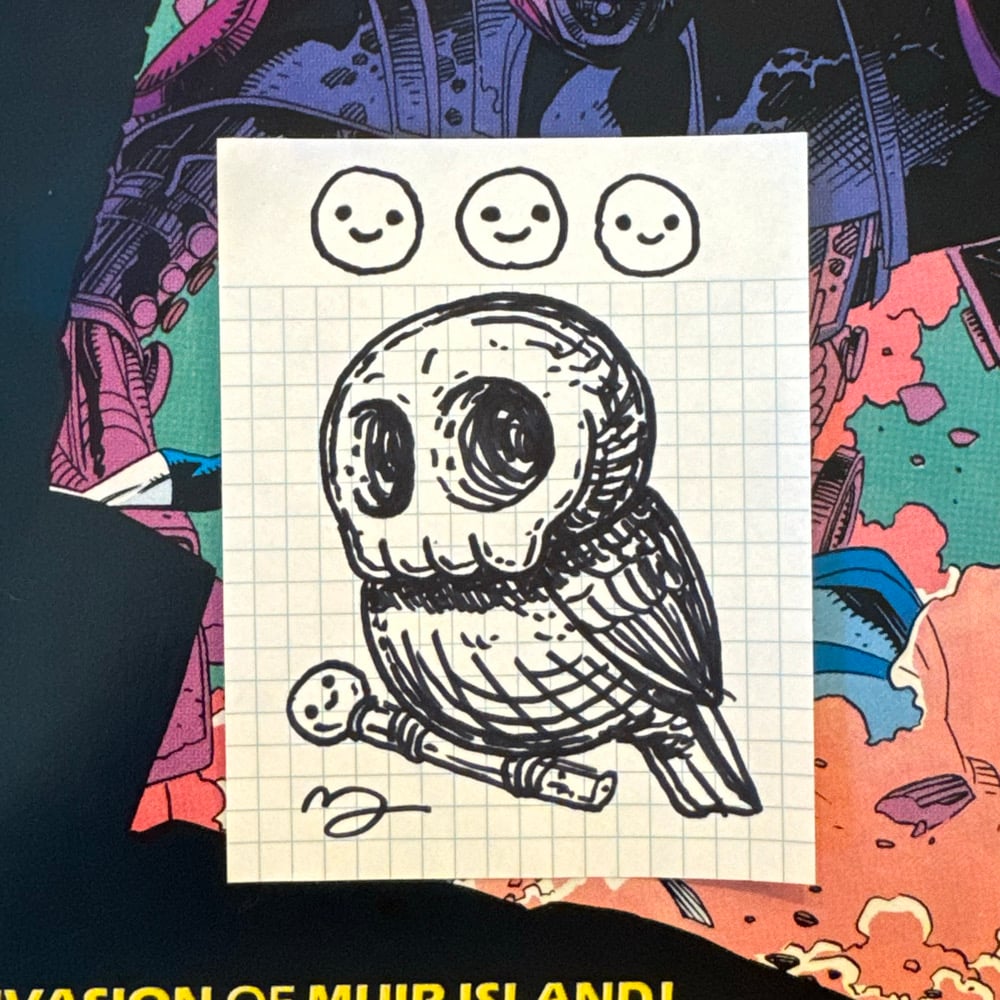 Image of Fat Bird Sharpie Sketch #141