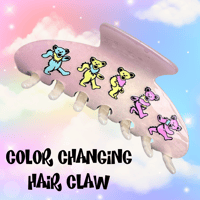 Image 1 of Color changing dancing bear hair claw