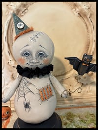 Image 2 of ghost Halloween folk art doll  copy