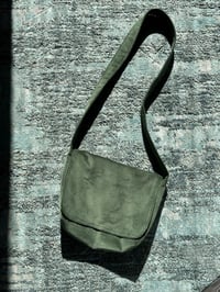 Image 1 of Shoulder Bag Green Corduroy 