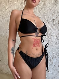 Image 1 of Maillot de bain noir 2 pièces 