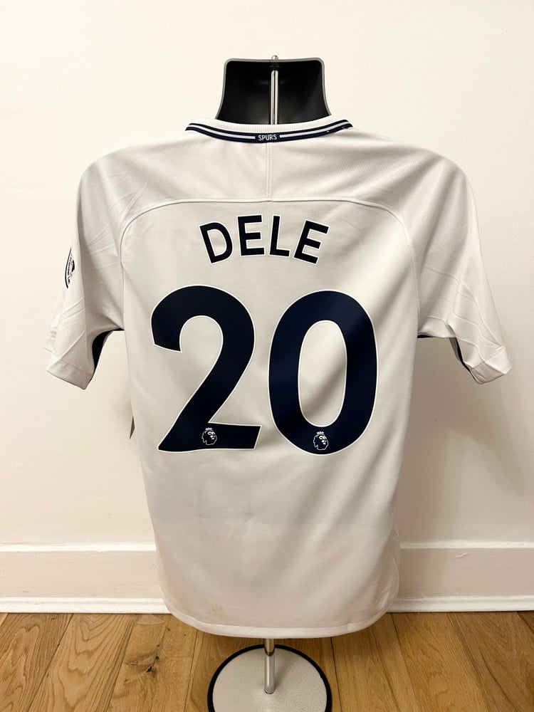 Image of NEW Tottenham Hotspur “DELE 20” 2017/18 Home Shirt + PL patches (S)