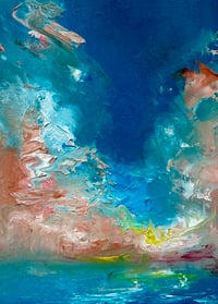 Image 1 of “Somewhere only we know” oil on wood 5 x 7 inches 