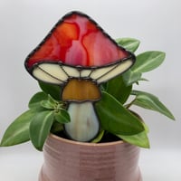 Image 1 of Red, Orange and Cream Plant Buddy 