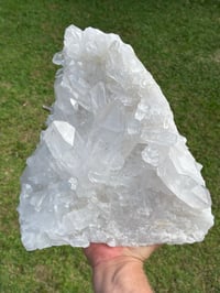 Image 12 of Large Double Sided Clear Quartz Points Cluster Statement Piece #2053