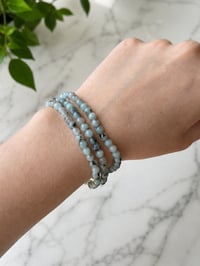 Image 2 of Kiwi Jasper Wrap Bracelet & Necklace