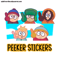Image 1 of south park peeker stickers
