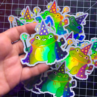 Frog Wizard Sticker