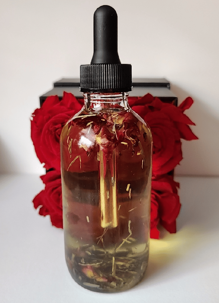 Image of Hair Growth Rose + Herbal Elixir (All Natural Blend) 4 fl oz