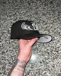 Image 2 of BLACK & WHITE  NATIONALS  CUSTOM FITTED CAP