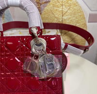 Image 3 of GLOSSY  RED BAG